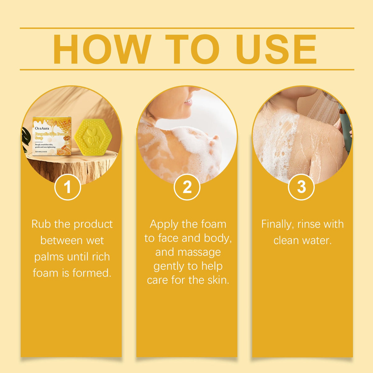 Propolis Camel Milk Bath Soap for Dry Sensitive Skin