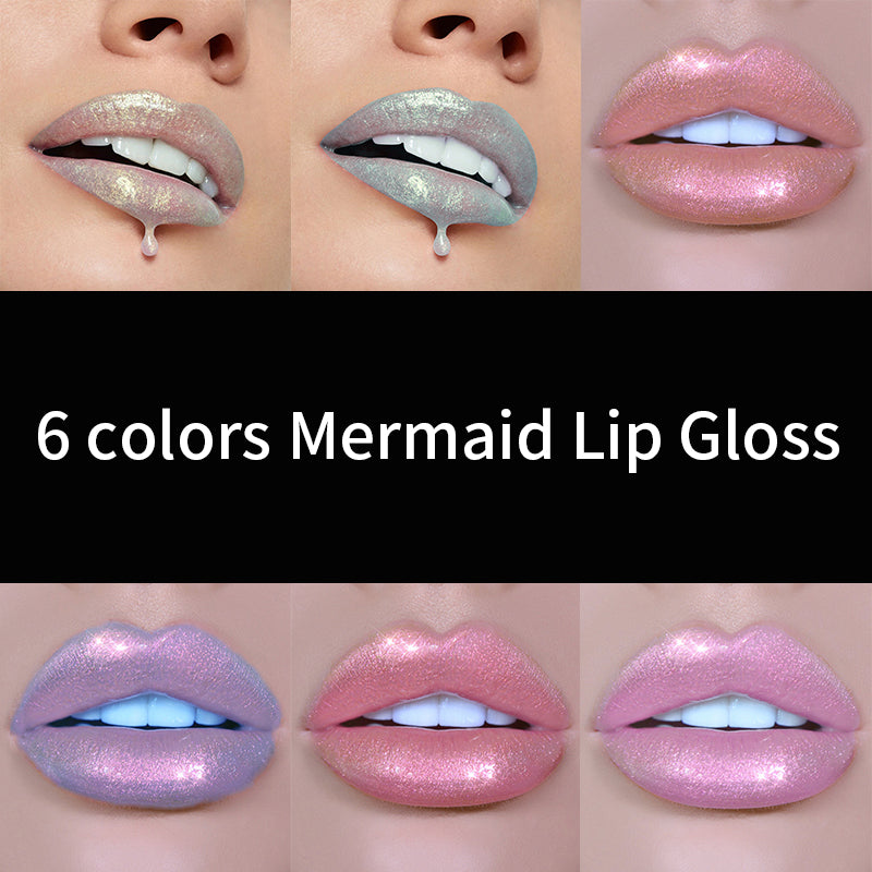 Holographic Lip Gloss for Luminous Mermaid-Inspired Shine