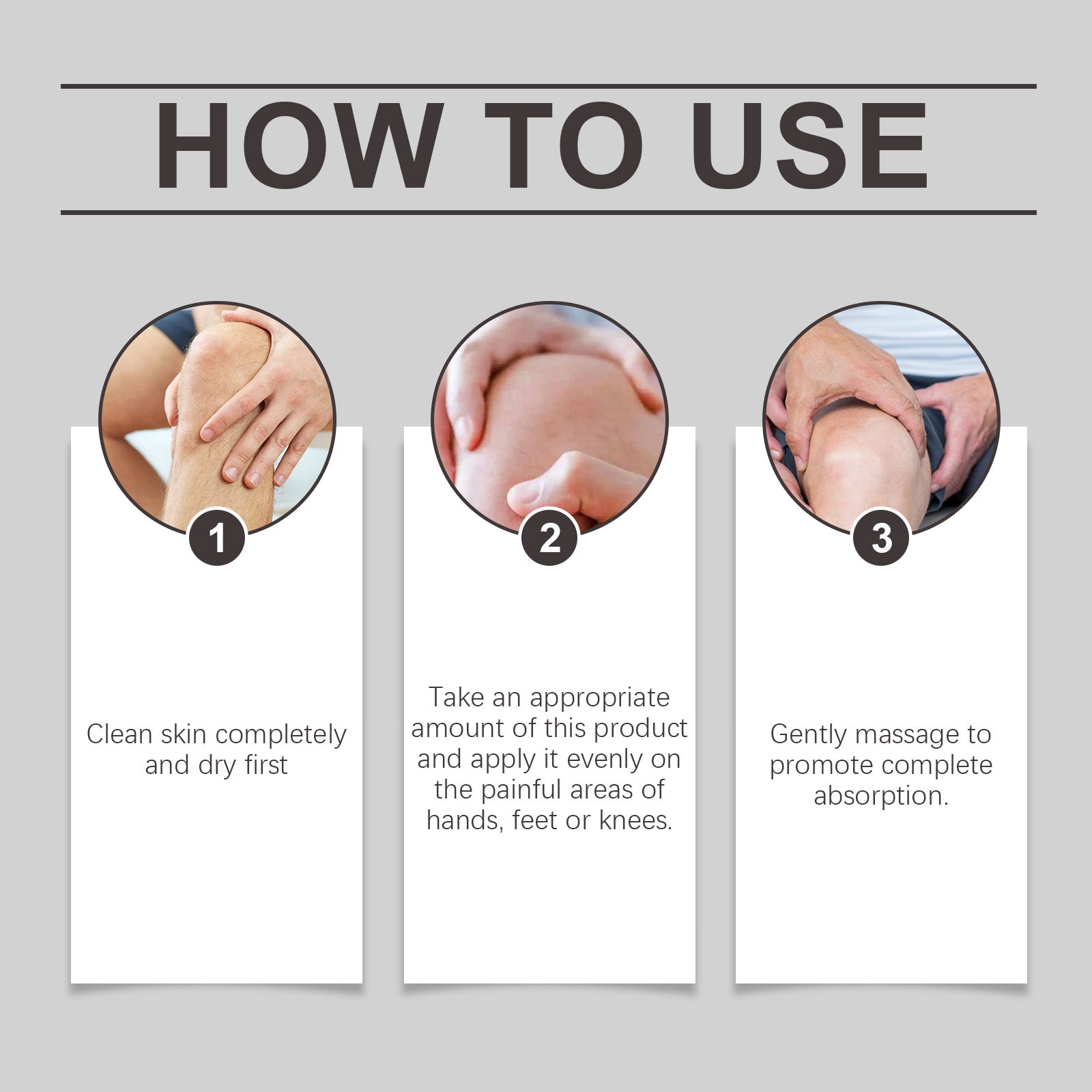 Close-up of hands massaging with jar visible, showing product texture and application on skin
