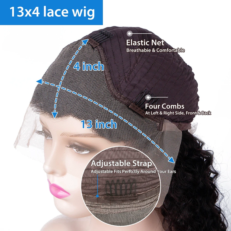 200 Density Straight Human Hair Wig – Burgundy Glam