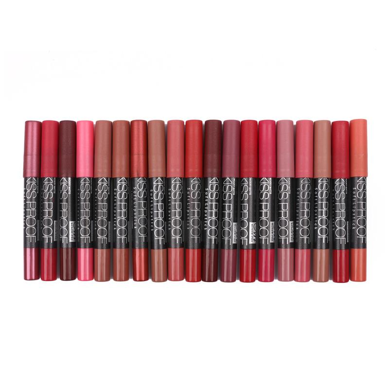 Waterproof Kiss-Proof Lip Pencil Lipstick, Longwear