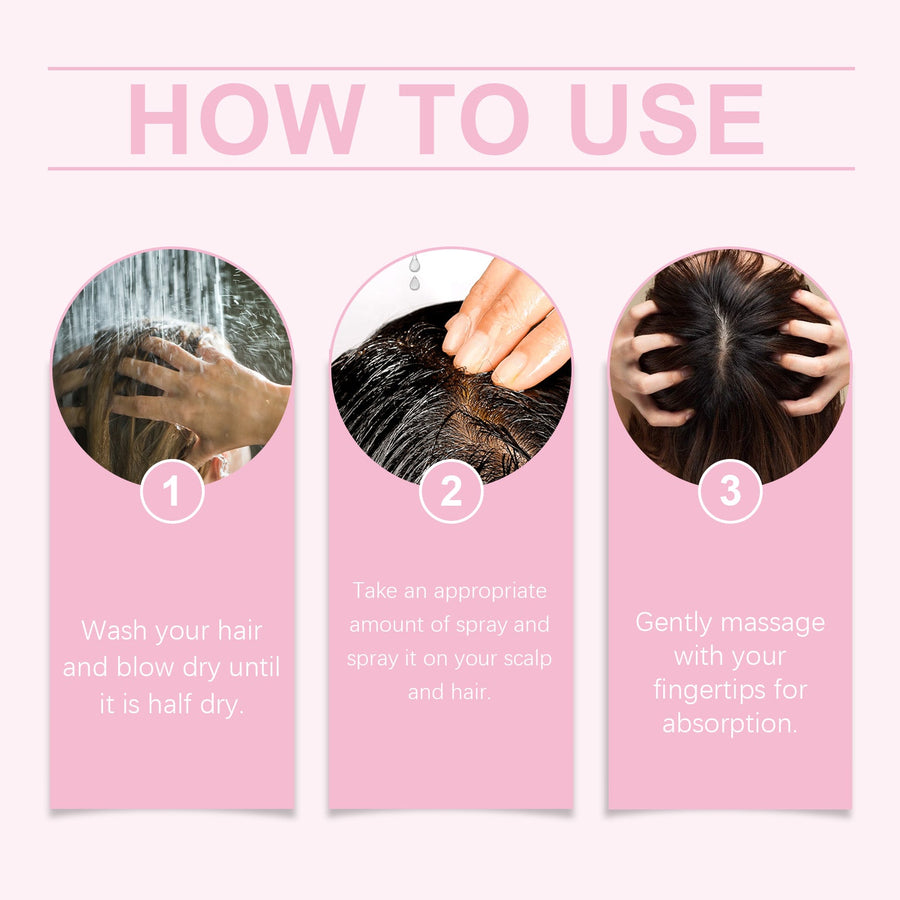 Hair Growth Spray for Thinning Hair With Rice Extract
