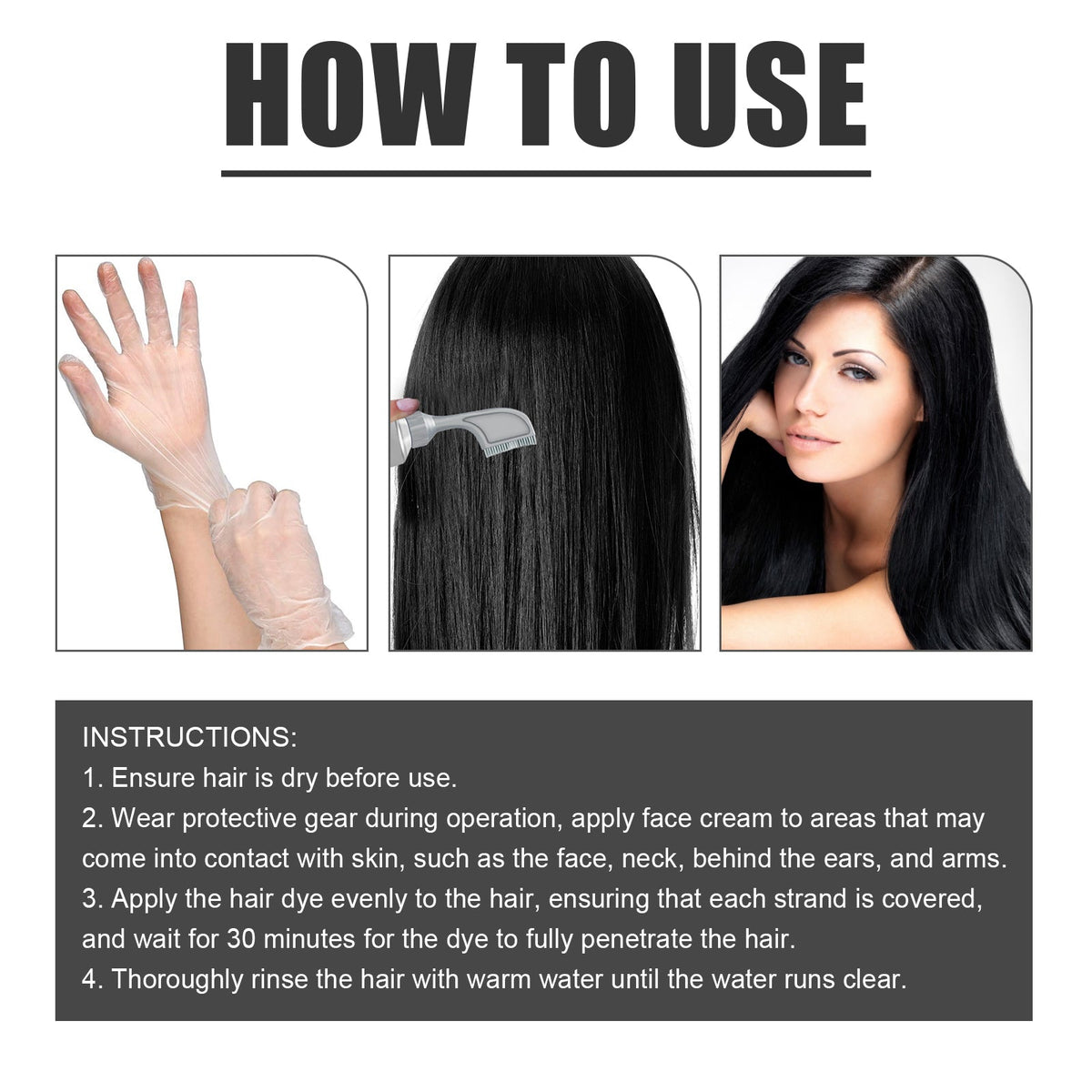 Fruit Hair Dye Cream for Easy At-Home Gray Coverage