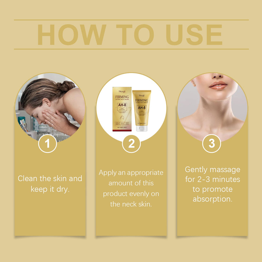 Hoygi Neck Cream With AH-8 Peptide For Firmer Skin