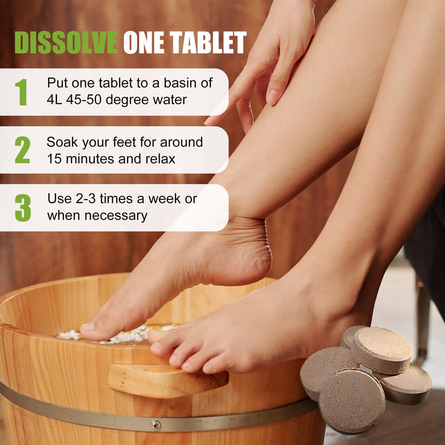 Natural Anti-Fungal Foot Soak Tablets for Nail Repair