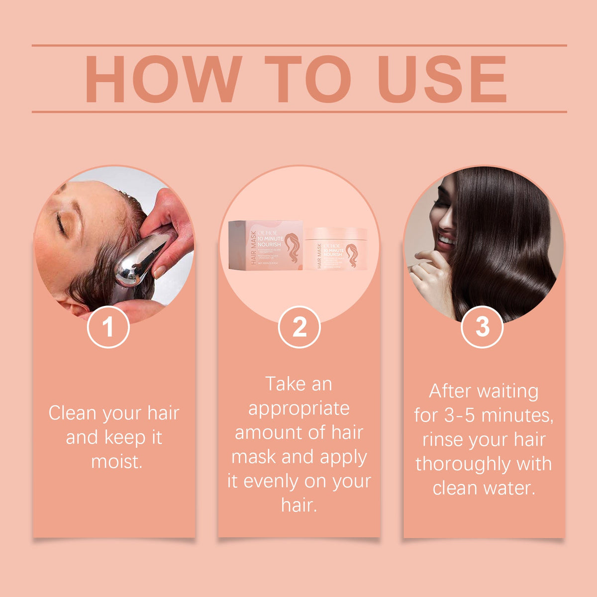Hair Mask for Dry Hair | 10-Minute Glossy Repair