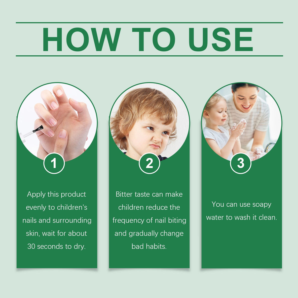 Children's Nail Biting Deterrent With Plant-Based Care