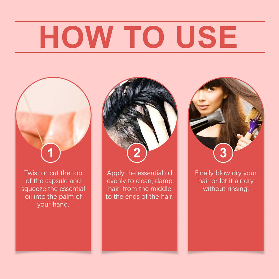 Hair Serum Capsules for Dry, Frizzy, Damaged Hair Care