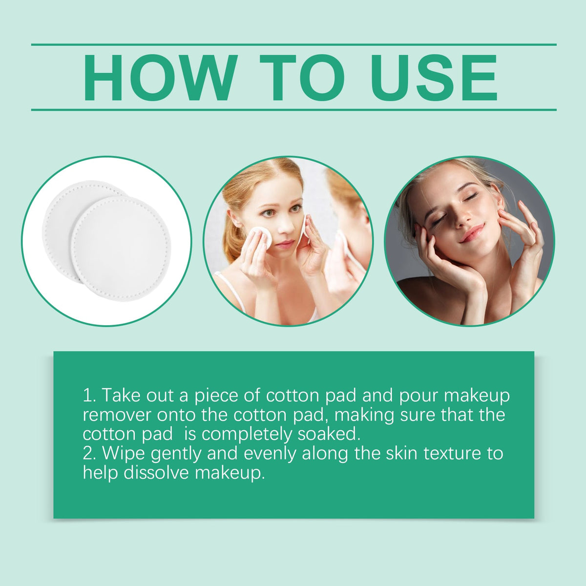 Gentle Makeup Remover Cotton Pads for Fresh, Comfortable Skin