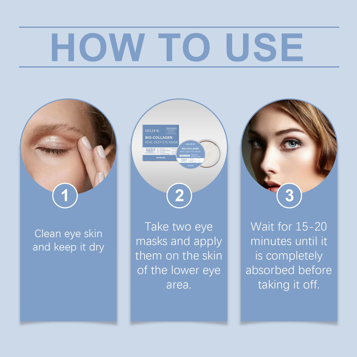 Collagen Eye Patches — Lift, Smooth & Brighten in 15 Minutes