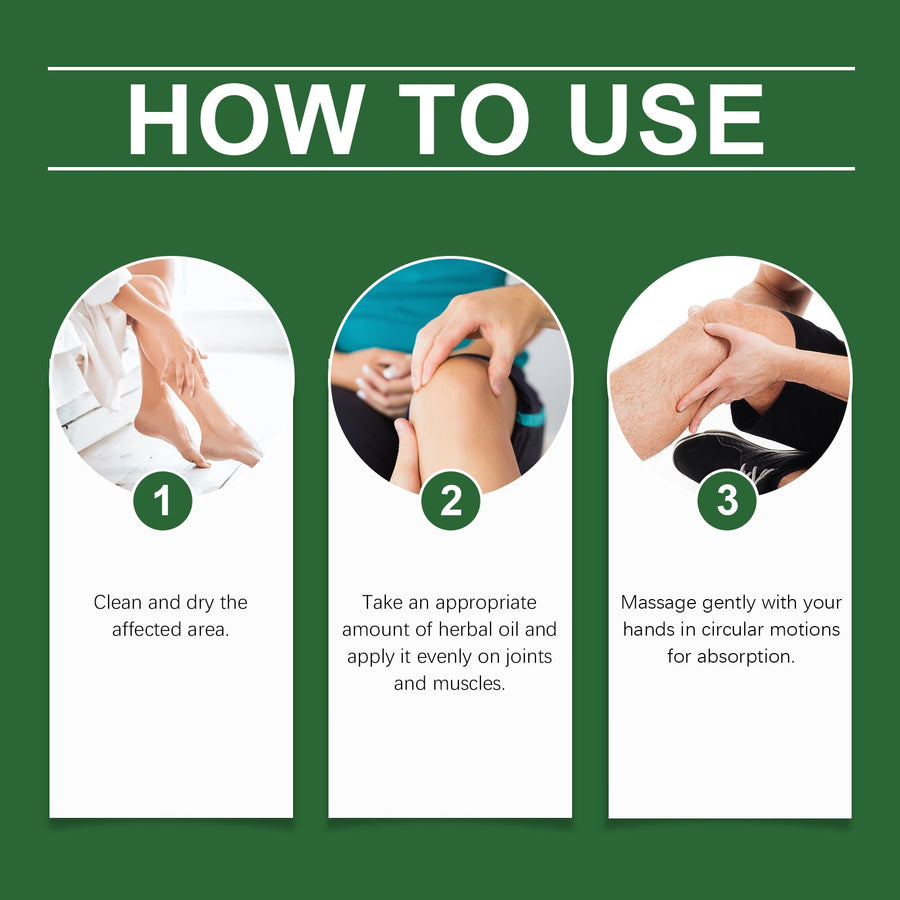 Herbal Joint Massage Oil for Stiffness & Mobility