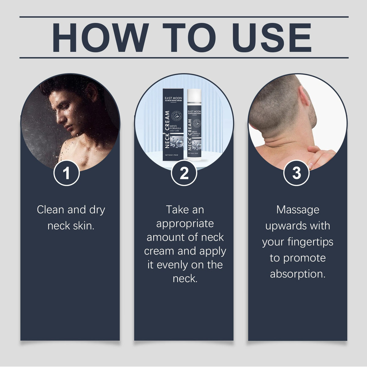 Men's Neck Firming Cream for Wrinkles & Sagging Skin
