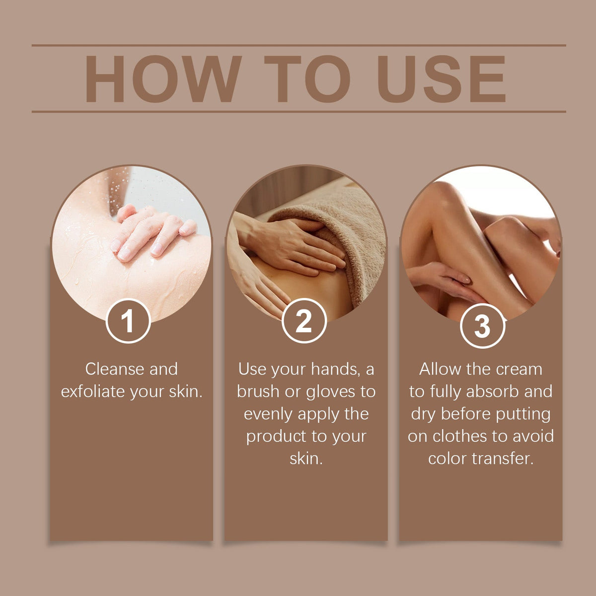 Self-Tanning Cream - Fast-Drying, Flawless Sunless Glow