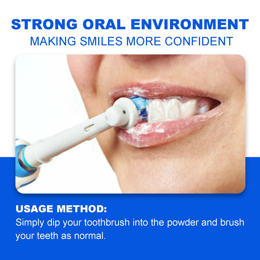 Whitening Tooth Powder - Remove Yellow Stains & Freshen Breath