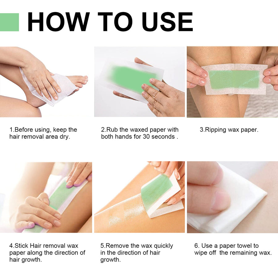 Hair Removal Wax Strips for Smooth Skin Up to 30 Days