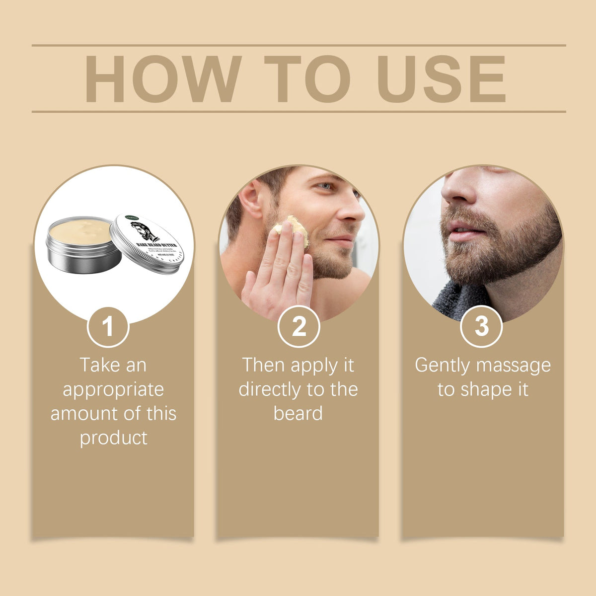 Men's Beard Balm — Soft Hold & Deep Moisture for Smooth Beard