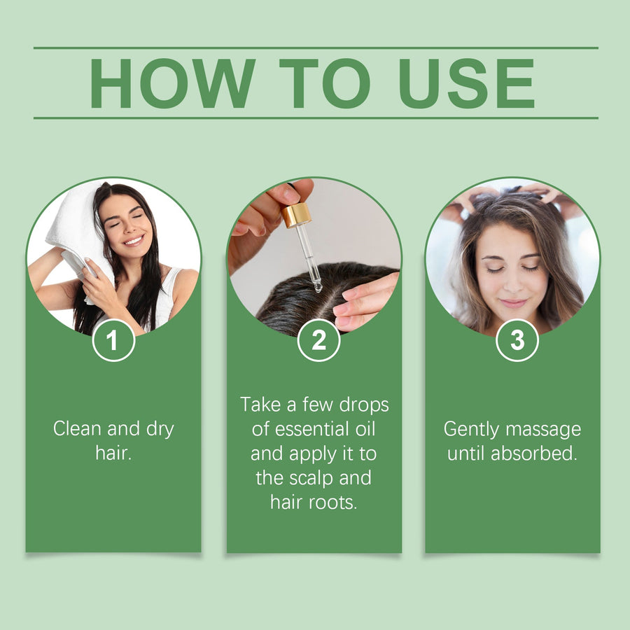 Rosemary Hair Oil for Dry, Damaged Hair & Glossy Shine