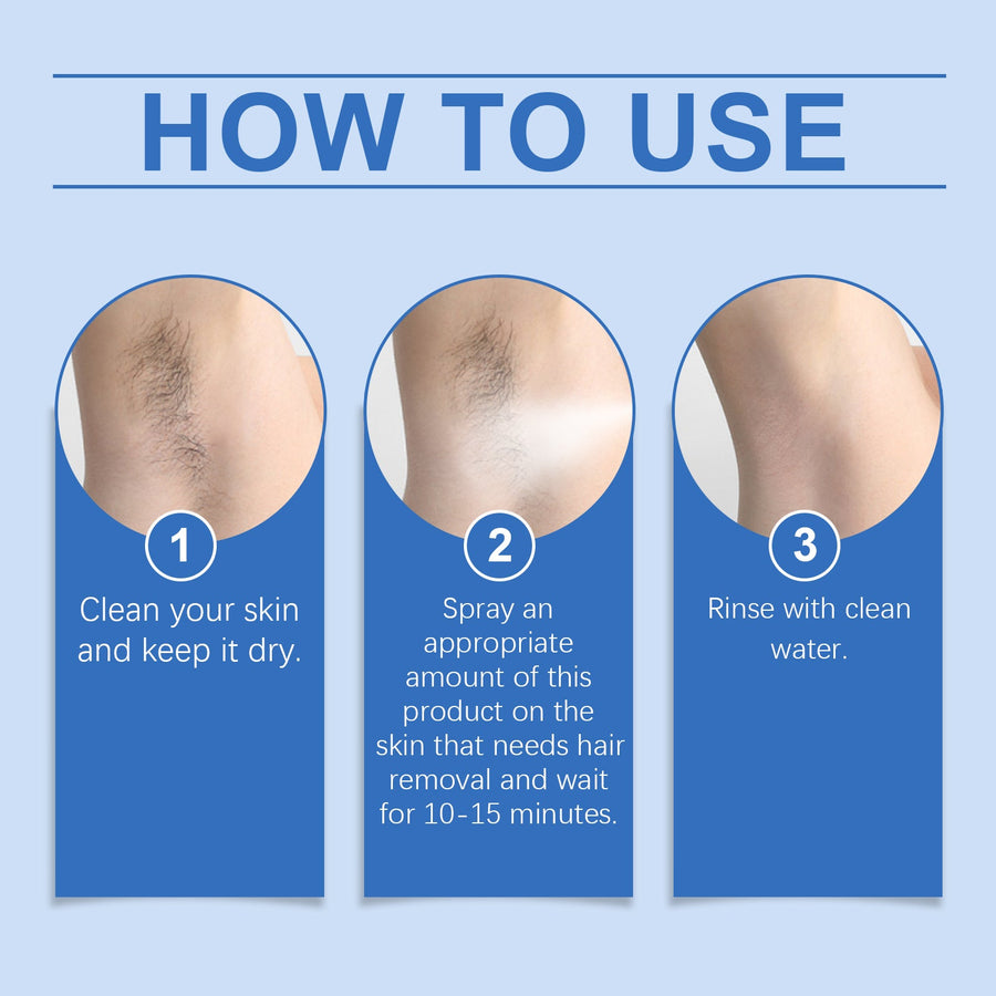 OceAura Mousse Hair Removal Spray for Sensitive Skin