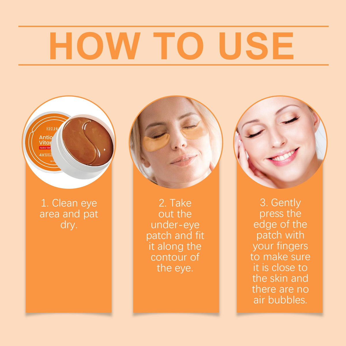 Vitamin C Under-Eye Patches for Bright, Hydrated Eyes