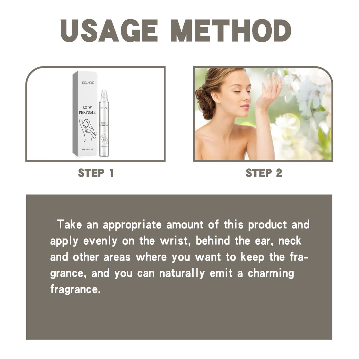 Body Perfume Roll‑On — Fresh All‑Day & Pheromone Boost