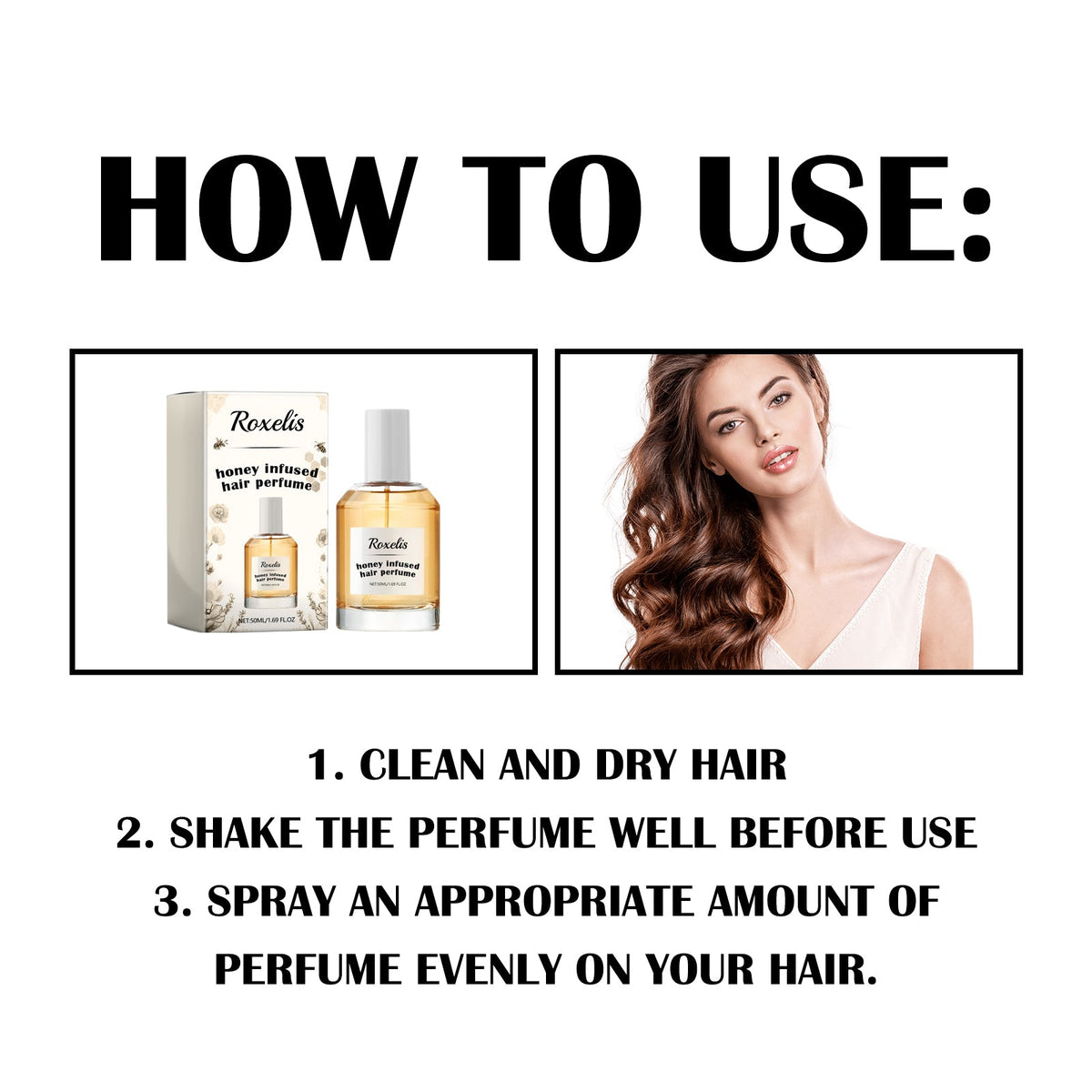 Honey Hair Perfume for Soft, Fresh-Scented Hair