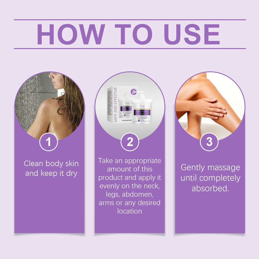 Hyaluronic Acid Body Cream for Sagging Skin Firmness