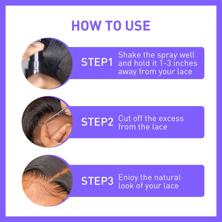 Lace Wig Tint Spray for Seamless Hairline Blending