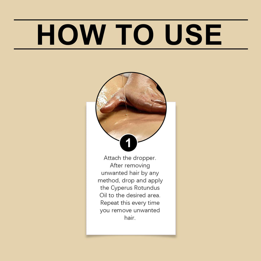 Perfumed Hair Removal Oil for Gentle Regrowth Reduction