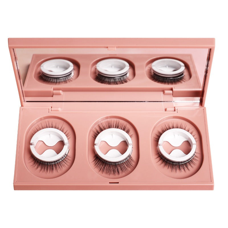 Self-Adhesive False Eyelashes With Built-In Mirror