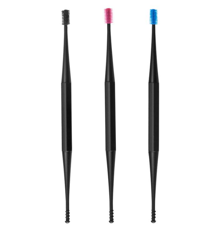 Silicone Ear Wax Remover Kit — Dual-Ended Spiral & Spoon