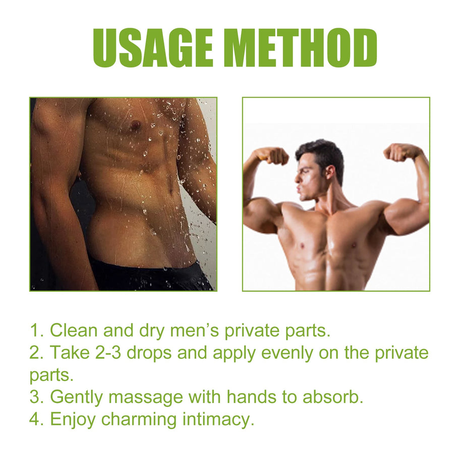 Men's Toning & Energizing Body Oil — Natural Plant Extracts