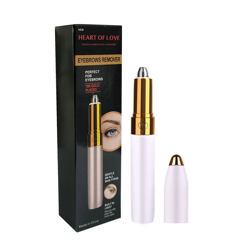 Electric Eyebrow Trimmer — 18K Gold-Plated Precision