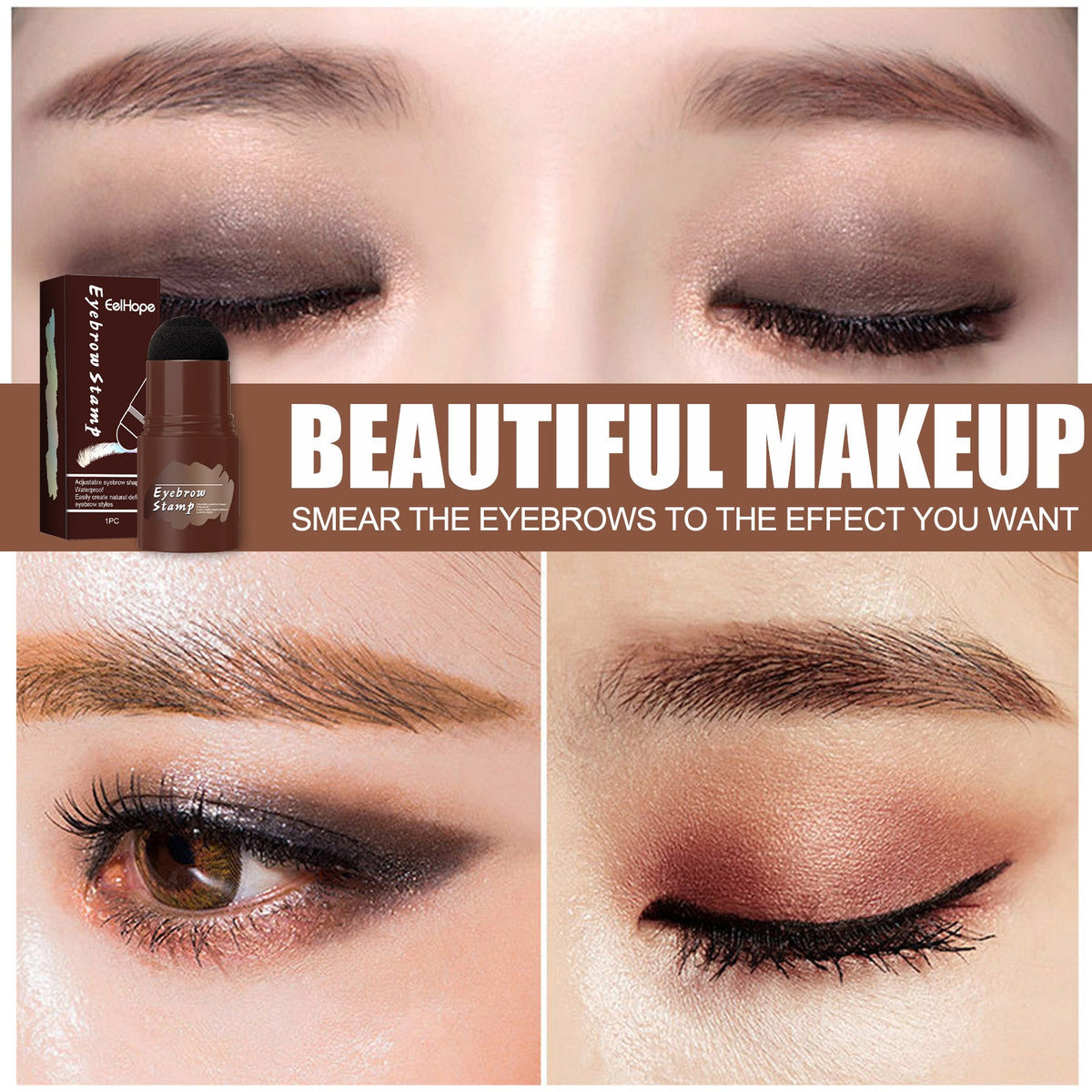 Eyebrow Stamp Kit for Fast, Natural-Looking Brow Shape