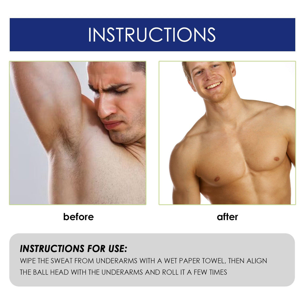 Men's Antiperspirant Roll-On - 48-Hour Sweat Protection