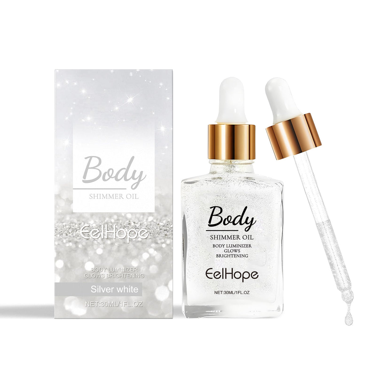 Body Glitter Oil for a Radiant, Moisturized Skin Glow