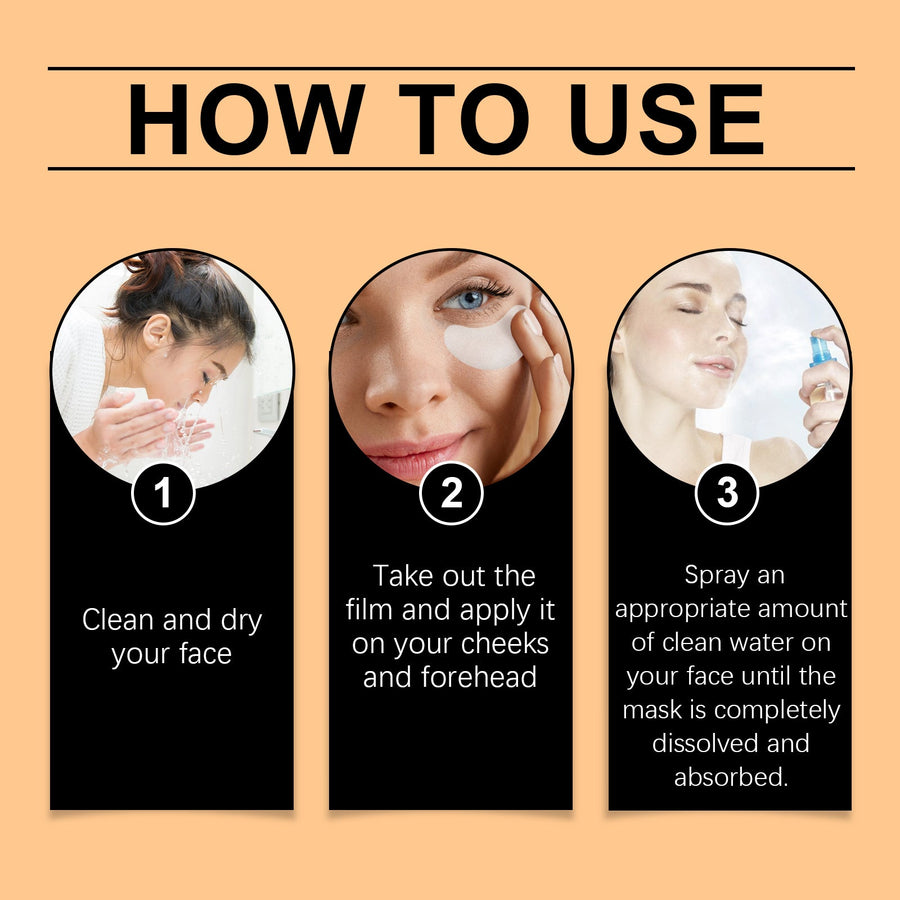 Collagen Fiber Face & Eye Film for Deep Hydration