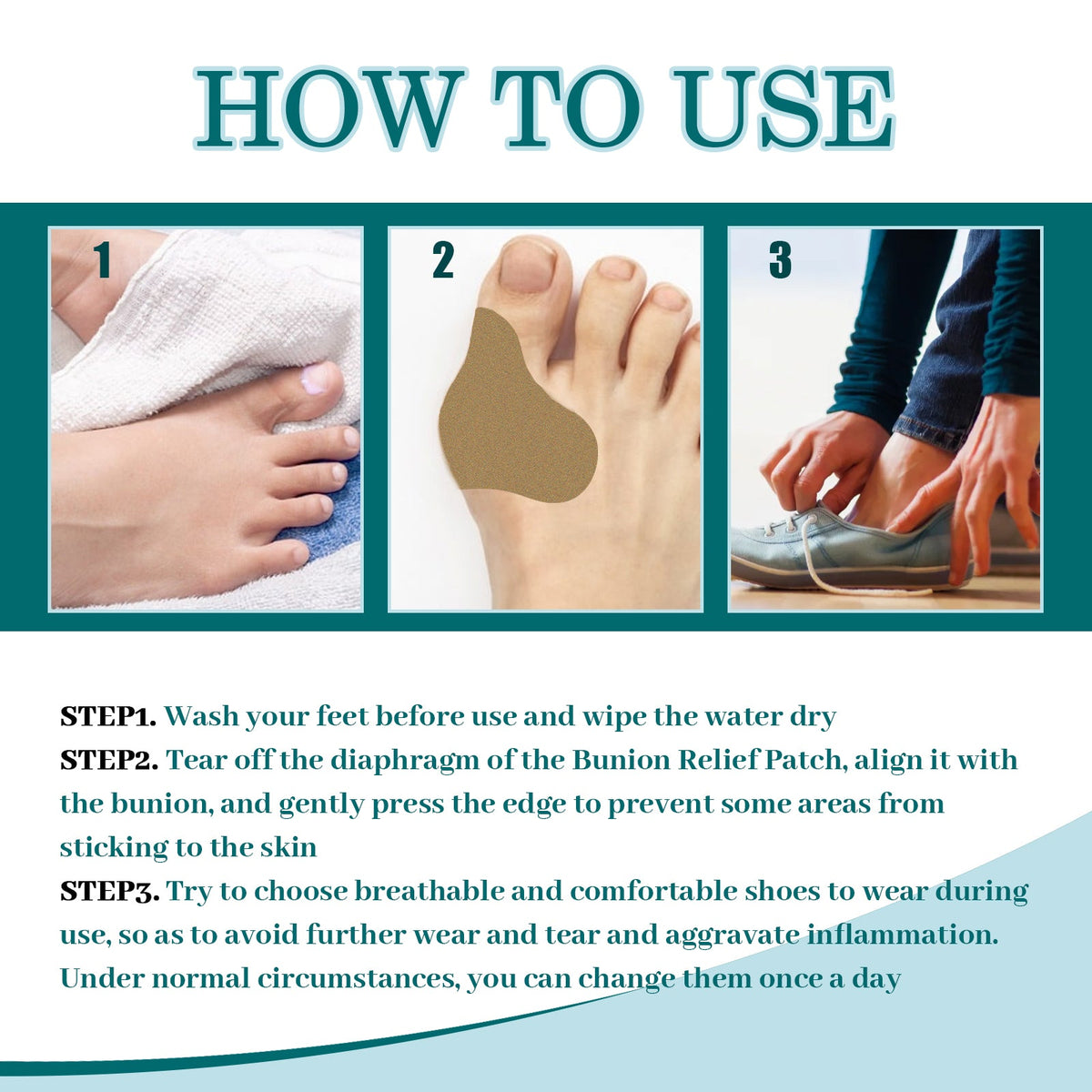 Bunion Relief Patch — Pain-Free Steps & Toe Alignment | EELHOE