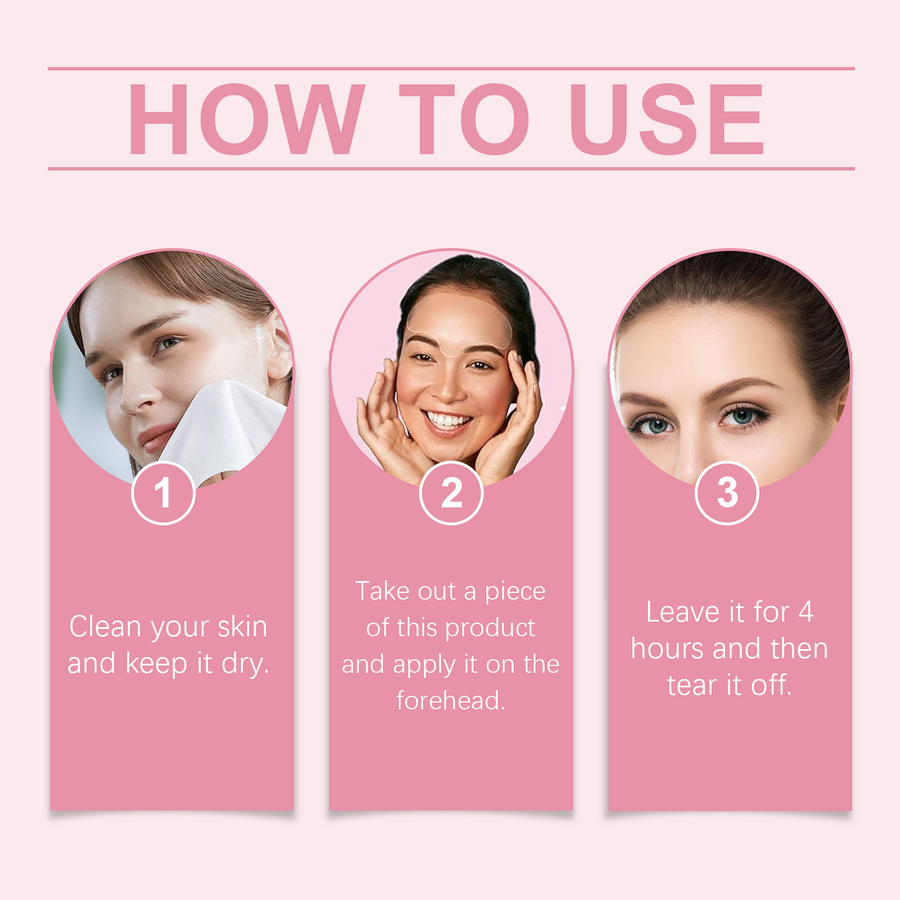 Reusable Forehead Patch for Visibly Smoother Wrinkles