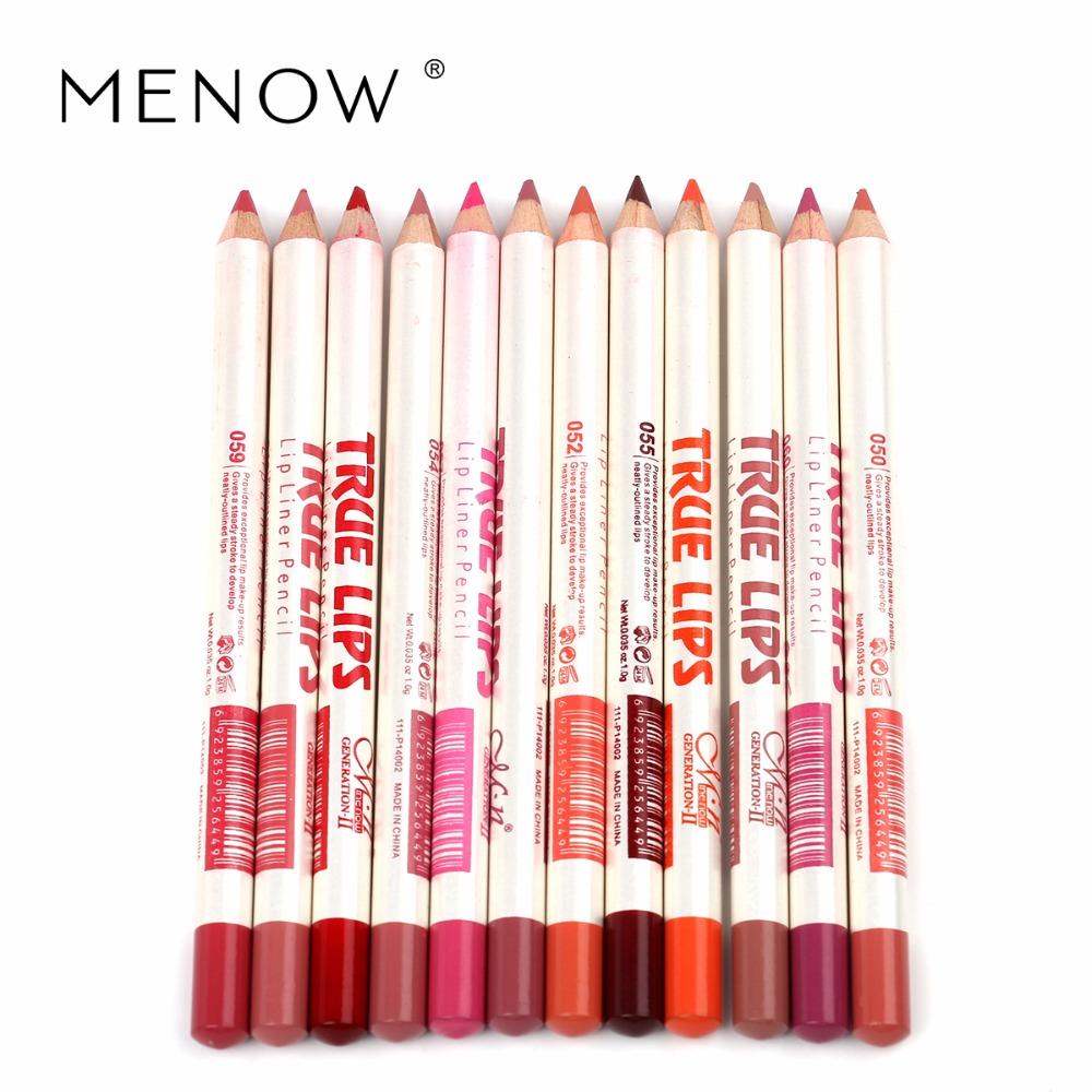 12-Color Waterproof Lip Liner Set for Defined Lips