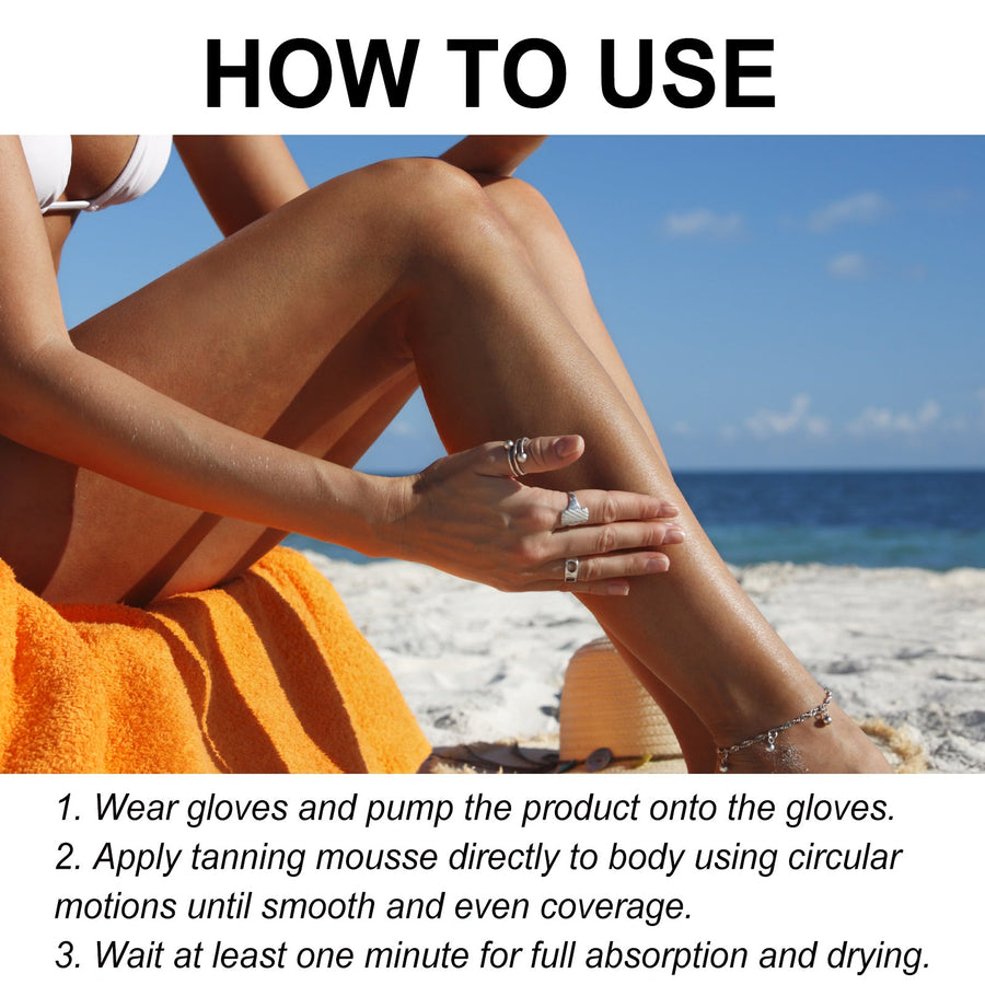 Self Tanning Mousse - Hydrating Deep Bronze Body Glow