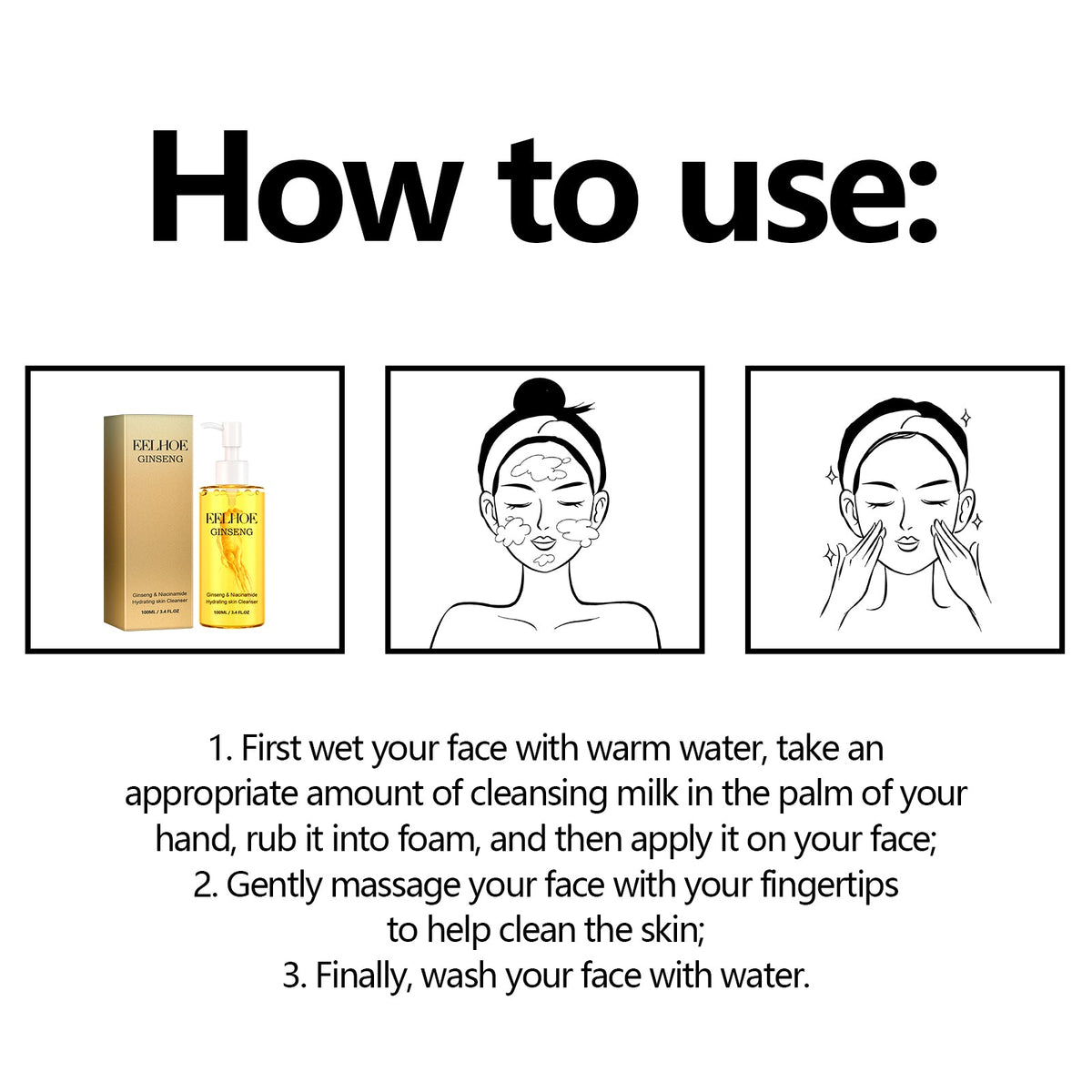 Ginseng Niacinamide Cleanser That Hydrates While It Cleans