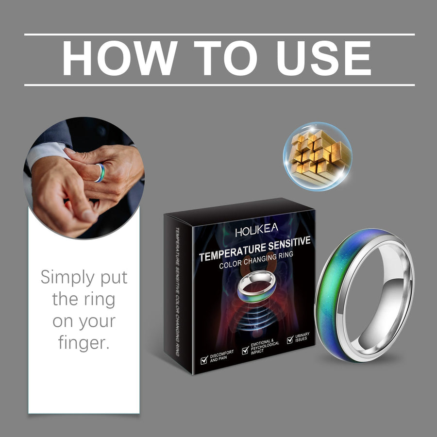 Color Changing Ring — Real-Time Body Temperature Monitor