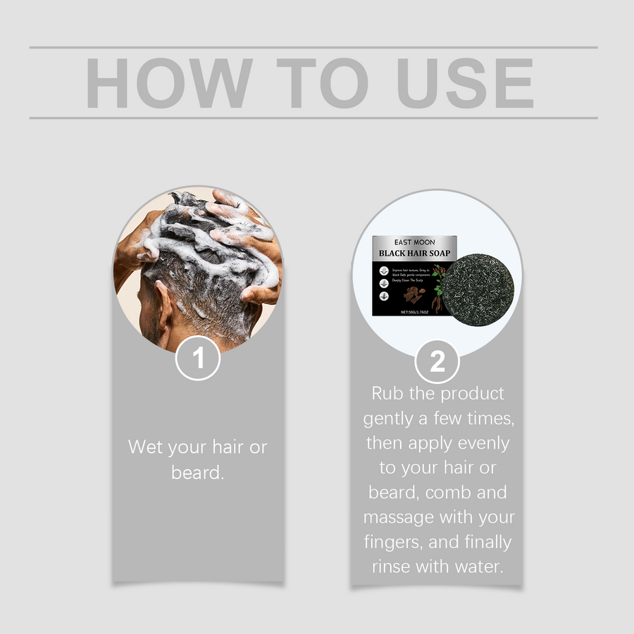 Bamboo Charcoal Hair Soap for Deep Scalp Cleansing