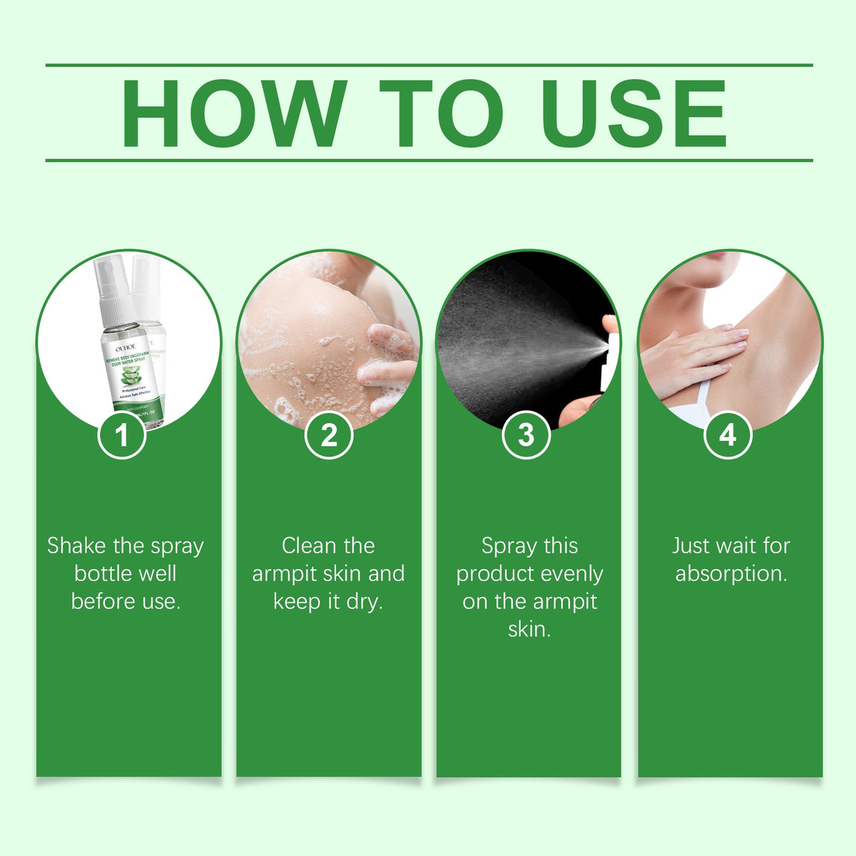 Aloe Vera Underarm Spray - Soothing Odor Defense