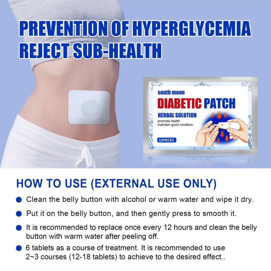 South Moon Diabetic Patch — Herbal Blood Sugar Control, 12