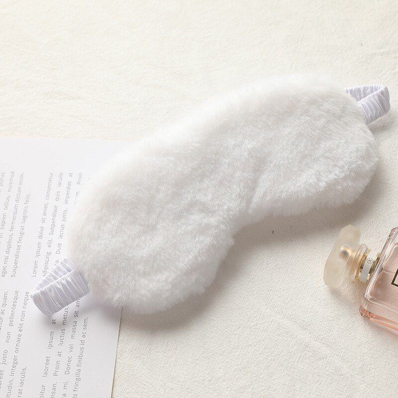 Cute Plush Sleep Mask — Light-Blocking Comfort for Deeper