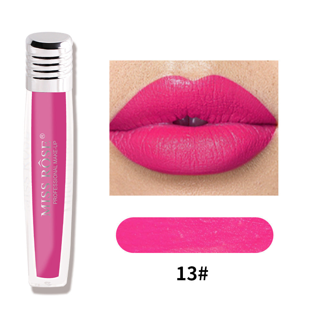 Liquid Matte Lip Gloss - 16 Shades, Velvet Color Finish