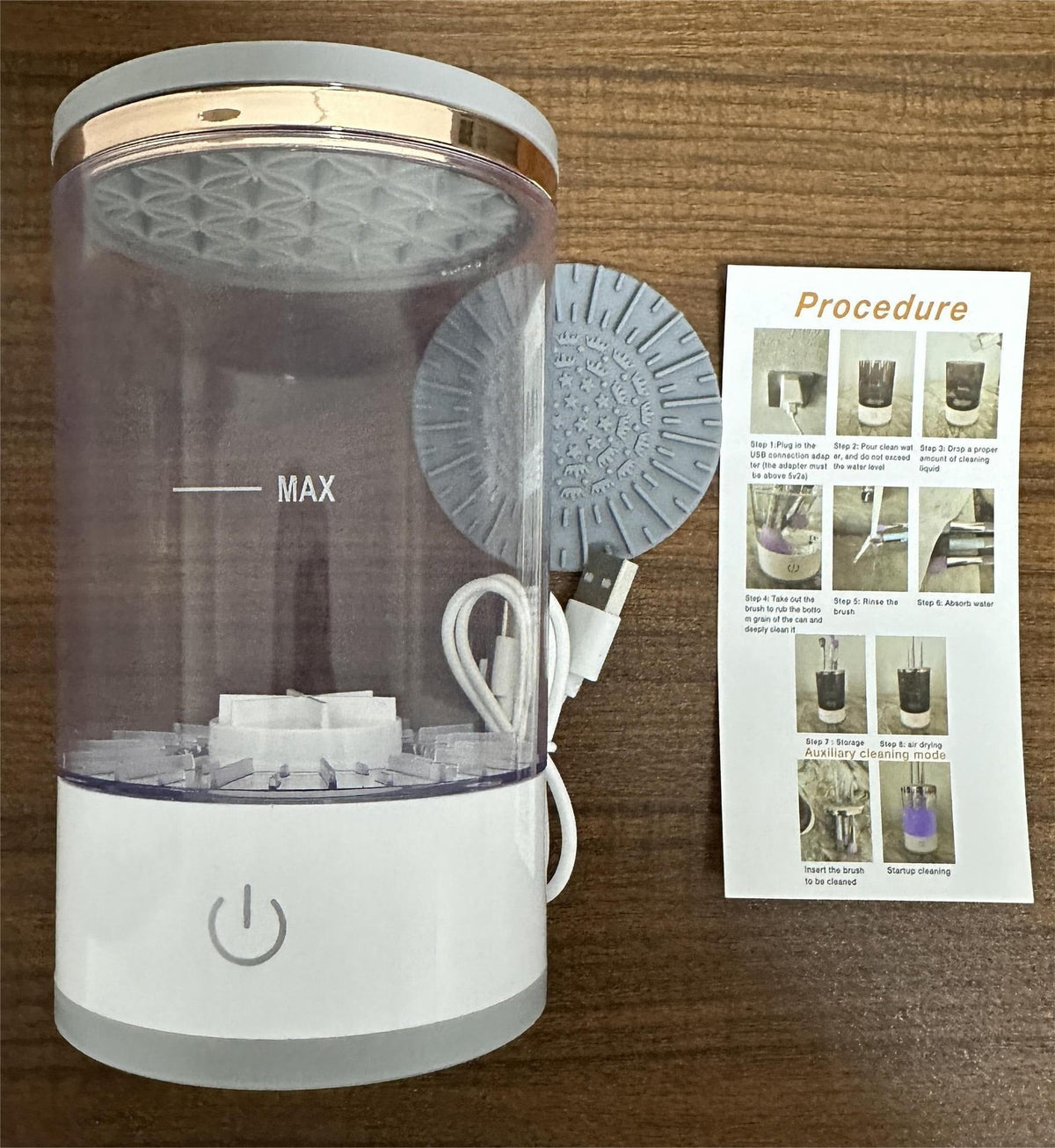 Makeup Brush Cleaner Machine — Automatic Spinning Wash