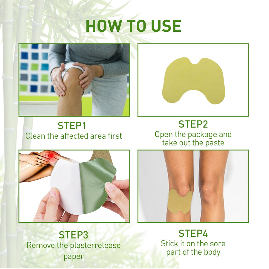 Knee Pain Relief Patches — 12-Hour Herbal Joint Relief