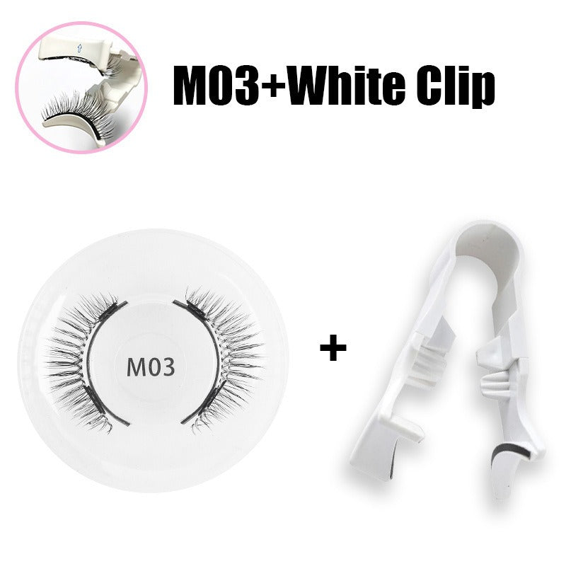 Magnetic False Eyelashes — Natural Thick & Long Look, No Glue